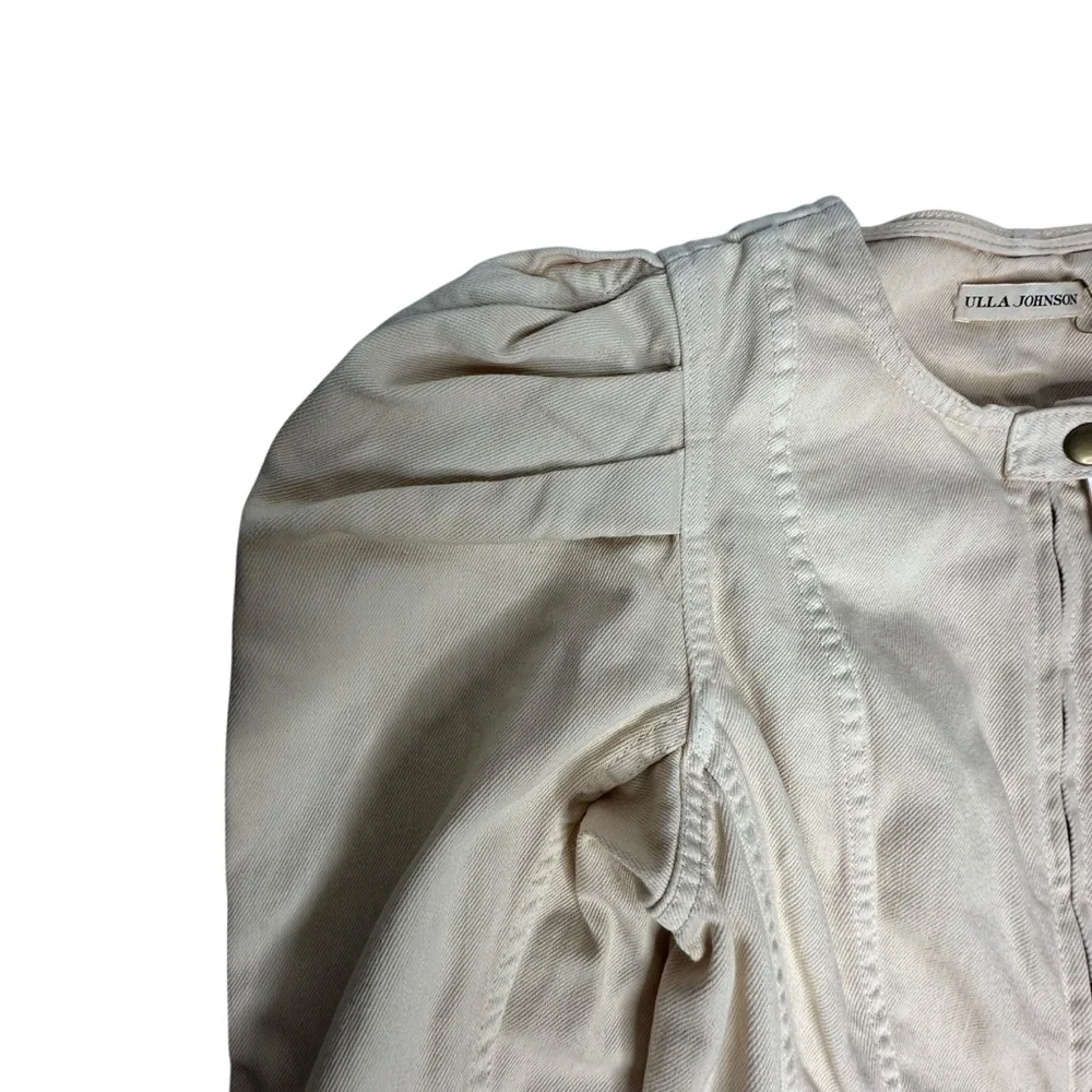 NWT Ulla Johnson Belted Cori Mini Denim Dress in Oat 4 - Picture 9 of 15